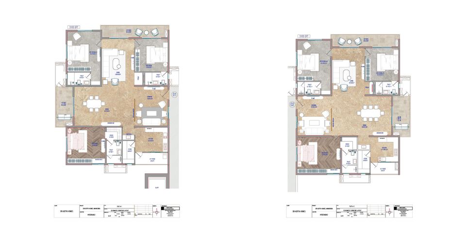 3 BHK Type A