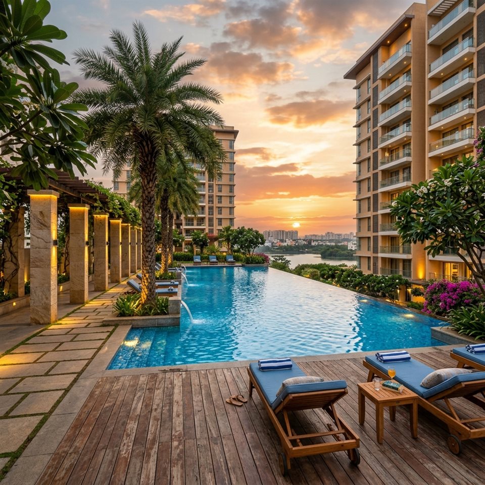 Swimming pool at Terrace 35